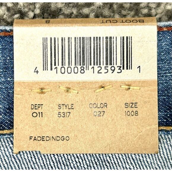 Brand New Eddie Bauer Boot Cut Jeans 100% Baumwolle Style 5117 Women's Size 8 - Picture 6 of 15
